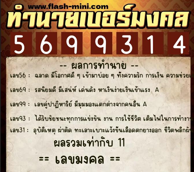 ทำนายเบอร์มงคล 0XX-5699314 ทำนายเบอร์มงคล หมายเลข 091-569931 ทำนายเบอร์มงคล 0XX-5699314 ทำนายเบอร์มงคล หมายเลข 091-569931