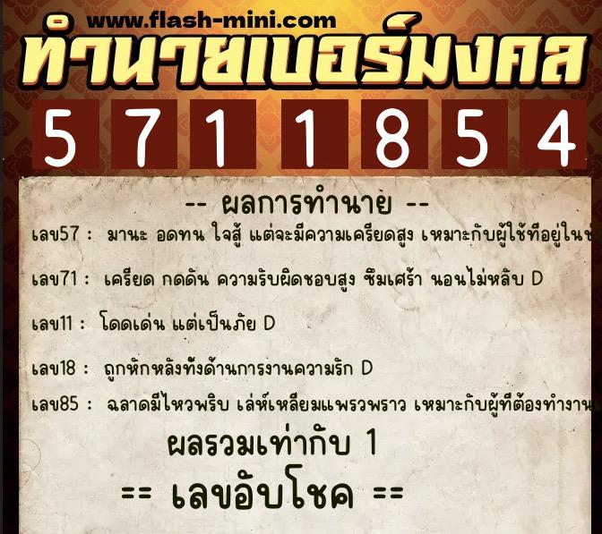ทำนายเบอร์มงคล 0XX-5711854 ทำนายเบอร์มงคล หมายเลข 096-571185 ทำนายเบอร์มงคล 0XX-5711854 ทำนายเบอร์มงคล หมายเลข 096-571185