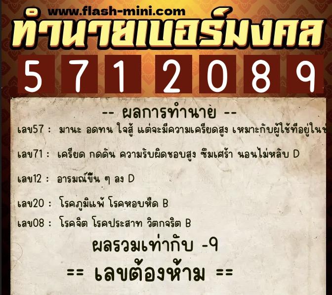 ทำนายเบอร์มงคล 0XX-5712089 ทำนายเบอร์มงคล หมายเลข 064-571208 ทำนายเบอร์มงคล 0XX-5712089 ทำนายเบอร์มงคล หมายเลข 064-571208