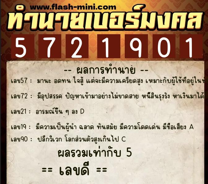 ทำนายเบอร์มงคล 0XX-5721901 ทำนายเบอร์มงคล หมายเลข 089-572190 ทำนายเบอร์มงคล 0XX-5721901 ทำนายเบอร์มงคล หมายเลข 089-572190