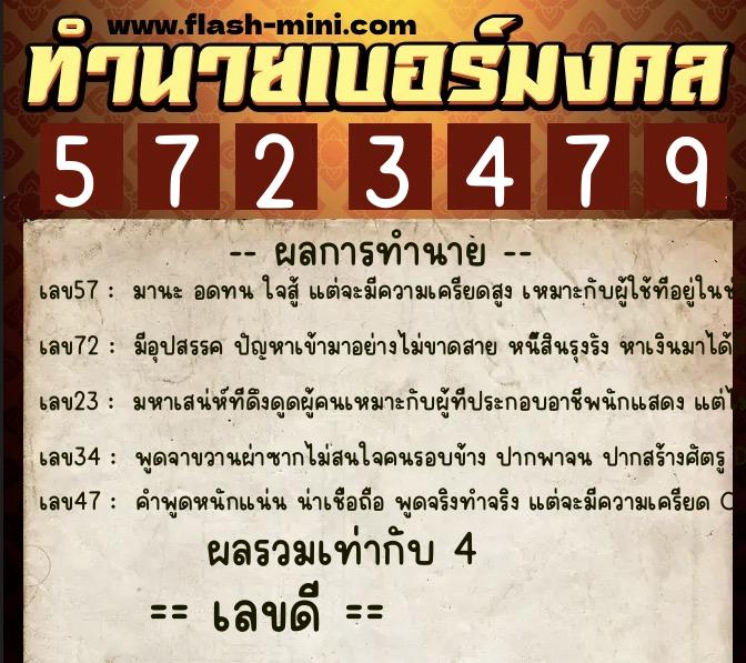 ทำนายเบอร์มงคล 0XX-5723479 ทำนายเบอร์มงคล หมายเลข 092-572347 ทำนายเบอร์มงคล 0XX-5723479 ทำนายเบอร์มงคล หมายเลข 092-572347