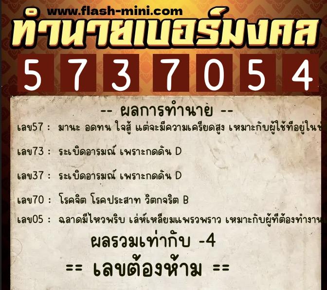 ทำนายเบอร์มงคล 0XX-5737054 ทำนายเบอร์มงคล หมายเลข 065-573705 ทำนายเบอร์มงคล 0XX-5737054 ทำนายเบอร์มงคล หมายเลข 065-573705