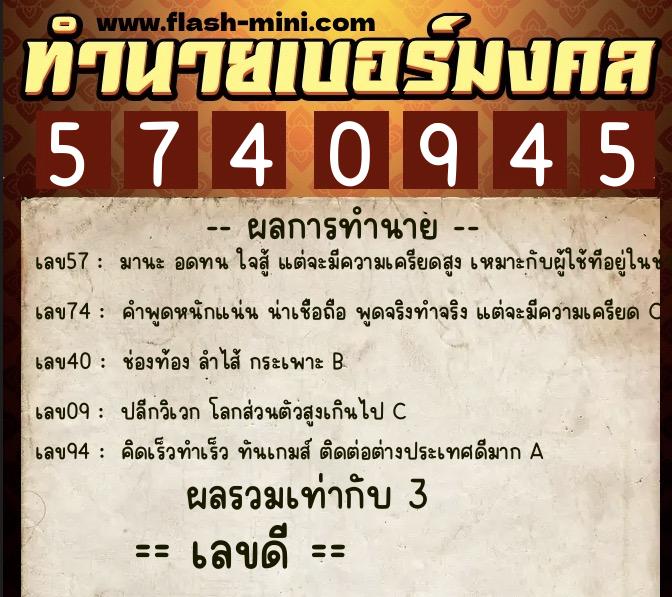ทำนายเบอร์มงคล 0XX-5740945 ทำนายเบอร์มงคล หมายเลข 095-574094 ทำนายเบอร์มงคล 0XX-5740945 ทำนายเบอร์มงคล หมายเลข 095-574094
