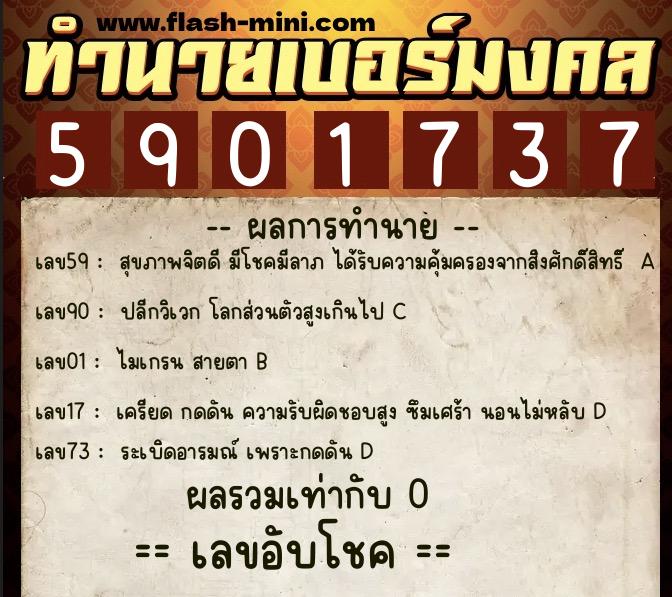 ทำนายเบอร์มงคล 0XX-5901737 ทำนายเบอร์มงคล หมายเลข 085-590173 ทำนายเบอร์มงคล 0XX-5901737 ทำนายเบอร์มงคล หมายเลข 085-590173