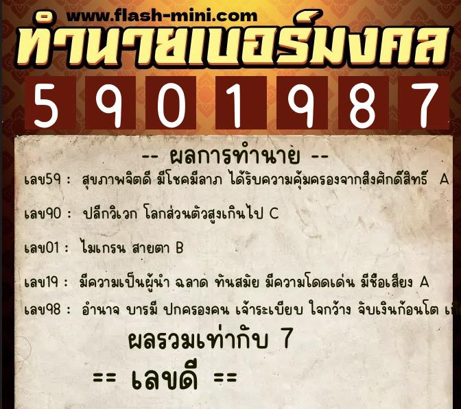 ทำนายเบอร์มงคล 0XX-5901987 ทำนายเบอร์มงคล หมายเลข 064-590198 ทำนายเบอร์มงคล 0XX-5901987 ทำนายเบอร์มงคล หมายเลข 064-590198