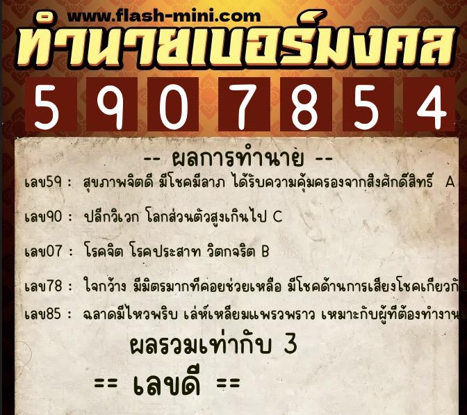 ทำนายเบอร์มงคล 0XX-5907854 ทำนายเบอร์มงคล หมายเลข 096-590785 ทำนายเบอร์มงคล 0XX-5907854 ทำนายเบอร์มงคล หมายเลข 096-590785