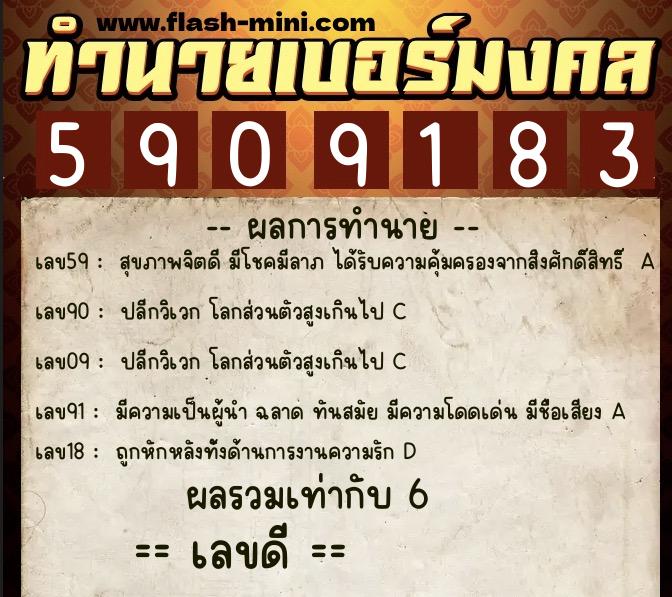 ทำนายเบอร์มงคล 0XX-5909183 ทำนายเบอร์มงคล หมายเลข 080-590918 ทำนายเบอร์มงคล 0XX-5909183 ทำนายเบอร์มงคล หมายเลข 080-590918