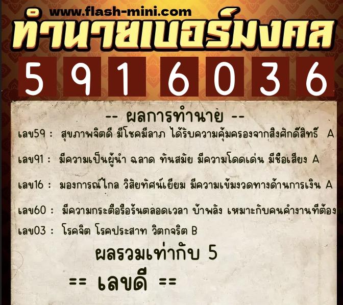 ทำนายเบอร์มงคล 0XX-5916036 ทำนายเบอร์มงคล หมายเลข 093-591603 ทำนายเบอร์มงคล 0XX-5916036 ทำนายเบอร์มงคล หมายเลข 093-591603
