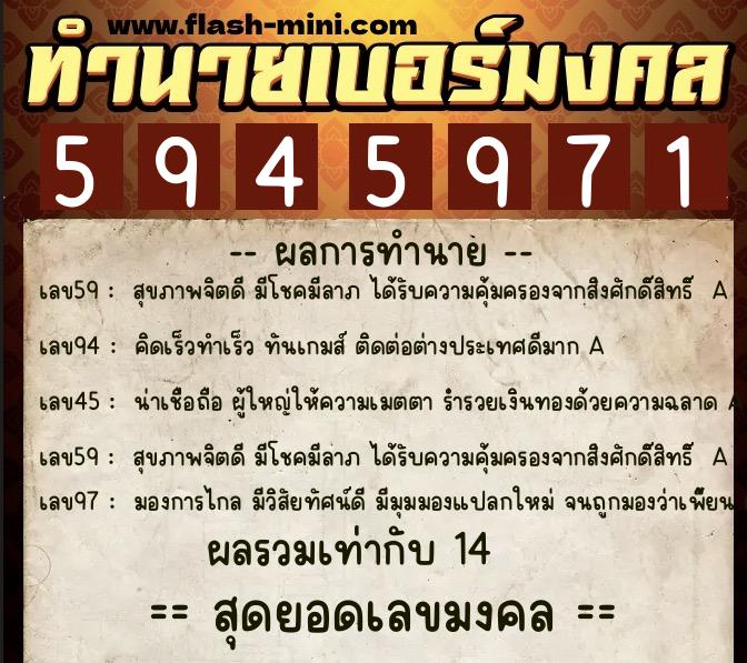 ทำนายเบอร์มงคล 0XX-5945971 ทำนายเบอร์มงคล หมายเลข 094-594597 ทำนายเบอร์มงคล 0XX-5945971 ทำนายเบอร์มงคล หมายเลข 094-594597
