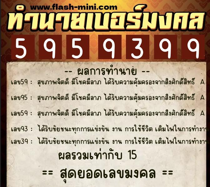 ทำนายเบอร์มงคล 0XX-5959399 ทำนายเบอร์มงคล หมายเลข 084-595939 ทำนายเบอร์มงคล 0XX-5959399 ทำนายเบอร์มงคล หมายเลข 084-595939
