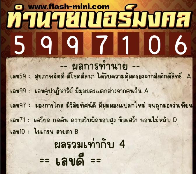 ทำนายเบอร์มงคล 0XX-5997106 ทำนายเบอร์มงคล หมายเลข 084-599710 ทำนายเบอร์มงคล 0XX-5997106 ทำนายเบอร์มงคล หมายเลข 084-599710