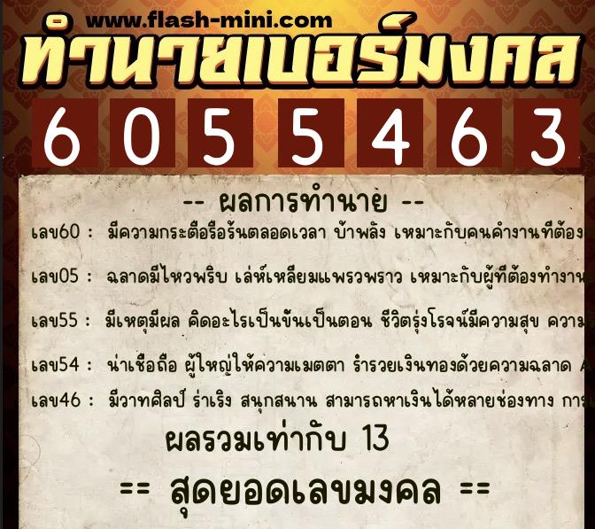 ทำนายเบอร์มงคล 0XX-6055463 ทำนายเบอร์มงคล หมายเลข 095-605546 ทำนายเบอร์มงคล 0XX-6055463 ทำนายเบอร์มงคล หมายเลข 095-605546