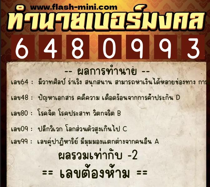 ทำนายเบอร์มงคล 0XX-6480993 ทำนายเบอร์มงคล หมายเลข 088-648099 ทำนายเบอร์มงคล 0XX-6480993 ทำนายเบอร์มงคล หมายเลข 088-648099