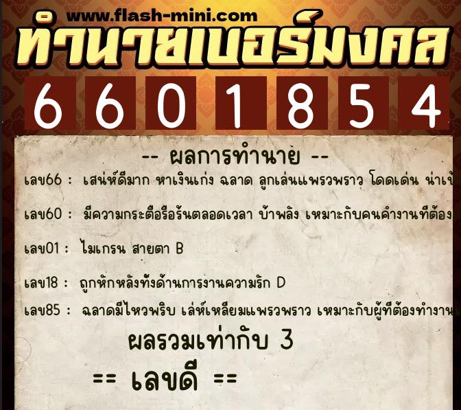 ทำนายเบอร์มงคล 0XX-6601854 ทำนายเบอร์มงคล หมายเลข 089-660185 ทำนายเบอร์มงคล 0XX-6601854 ทำนายเบอร์มงคล หมายเลข 089-660185