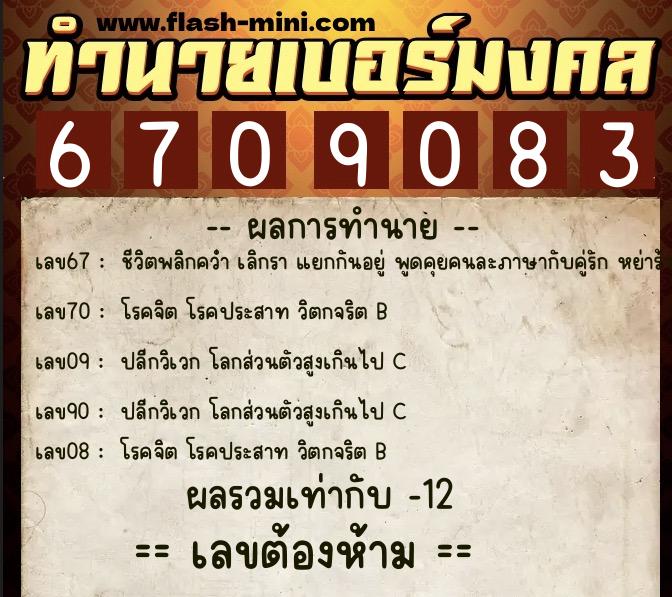 ทำนายเบอร์มงคล 0XX-6709083 ทำนายเบอร์มงคล หมายเลข 093-670908 ทำนายเบอร์มงคล 0XX-6709083 ทำนายเบอร์มงคล หมายเลข 093-670908