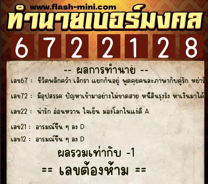 ทำนายเบอร์มงคล 0XX-6722128 ทำนายเบอร์มงคล หมายเลข 089-672212 ทำนายเบอร์มงคล 0XX-6722128 ทำนายเบอร์มงคล หมายเลข 089-672212