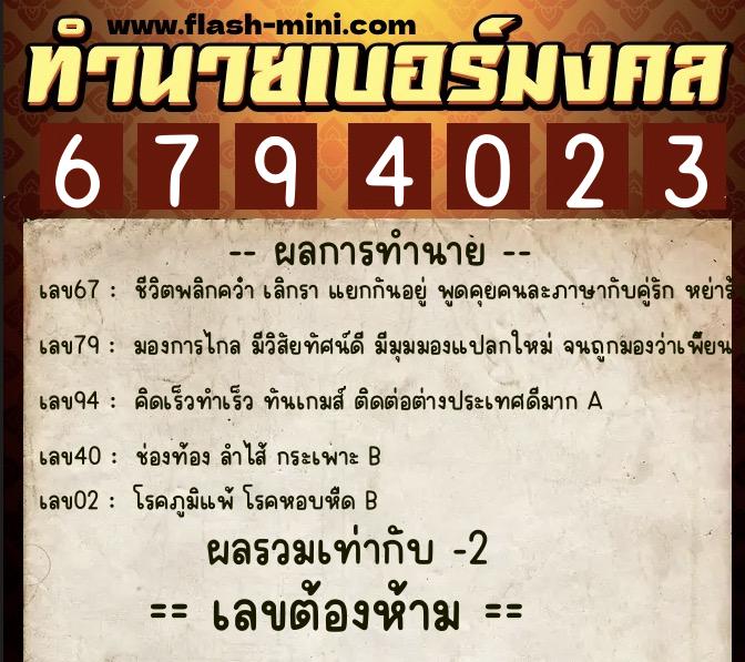 ทำนายเบอร์มงคล 0XX-6794023 ทำนายเบอร์มงคล หมายเลข 088-679402 ทำนายเบอร์มงคล 0XX-6794023 ทำนายเบอร์มงคล หมายเลข 088-679402