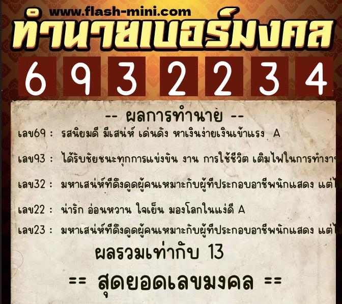 ทำนายเบอร์มงคล 0XX-6932234 ทำนายเบอร์มงคล หมายเลข 083-693223 ทำนายเบอร์มงคล 0XX-6932234 ทำนายเบอร์มงคล หมายเลข 083-693223