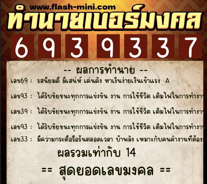 ทำนายเบอร์มงคล 0XX-6939337 ทำนายเบอร์มงคล หมายเลข 089-693933 ทำนายเบอร์มงคล 0XX-6939337 ทำนายเบอร์มงคล หมายเลข 089-693933