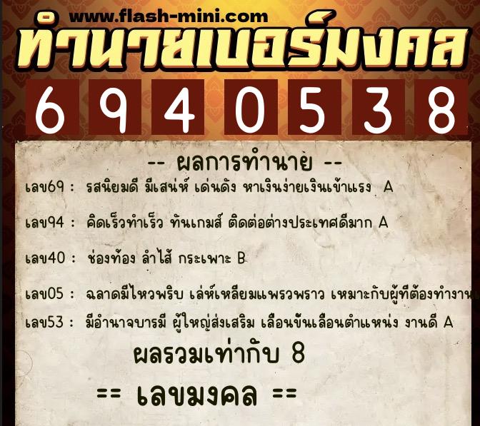 ทำนายเบอร์มงคล 0XX-6940538 ทำนายเบอร์มงคล หมายเลข 091-694053 ทำนายเบอร์มงคล 0XX-6940538 ทำนายเบอร์มงคล หมายเลข 091-694053