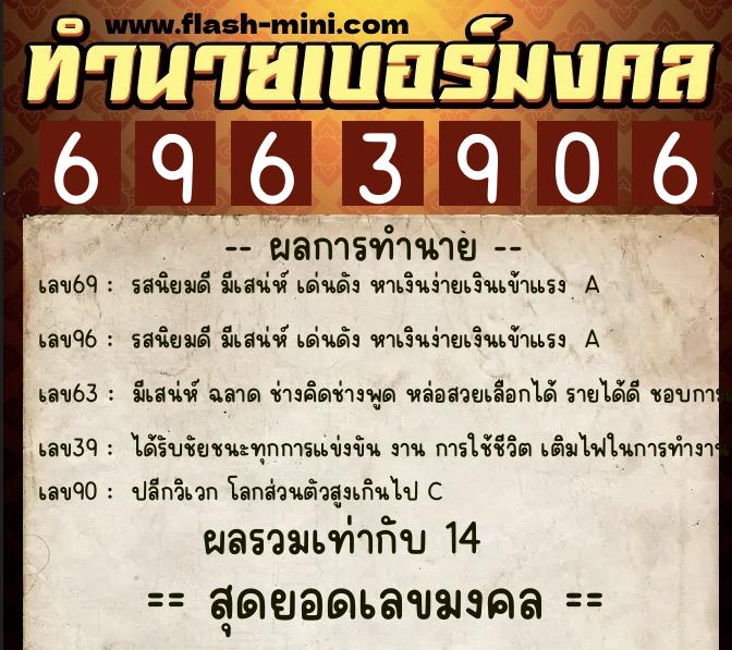 ทำนายเบอร์มงคล 0XX-6963906 ทำนายเบอร์มงคล หมายเลข 086-696390 ทำนายเบอร์มงคล 0XX-6963906 ทำนายเบอร์มงคล หมายเลข 086-696390
