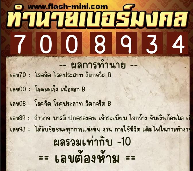 ทำนายเบอร์มงคล 0XX-7008934 ทำนายเบอร์มงคล หมายเลข 088-700893 ทำนายเบอร์มงคล 0XX-7008934 ทำนายเบอร์มงคล หมายเลข 088-700893