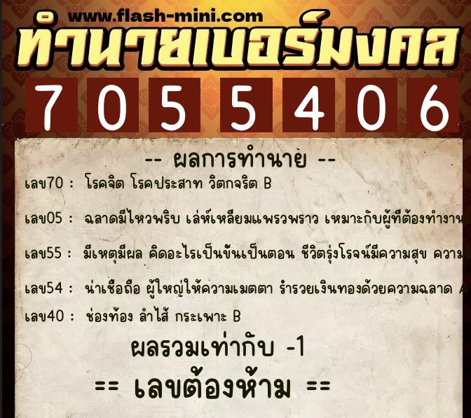 ทำนายเบอร์มงคล 0XX-7055406 ทำนายเบอร์มงคล หมายเลข 085-705540 ทำนายเบอร์มงคล 0XX-7055406 ทำนายเบอร์มงคล หมายเลข 085-705540