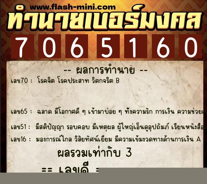 ทำนายเบอร์มงคล 0XX-7065160 ทำนายเบอร์มงคล หมายเลข 091-706516 ทำนายเบอร์มงคล 0XX-7065160 ทำนายเบอร์มงคล หมายเลข 091-706516