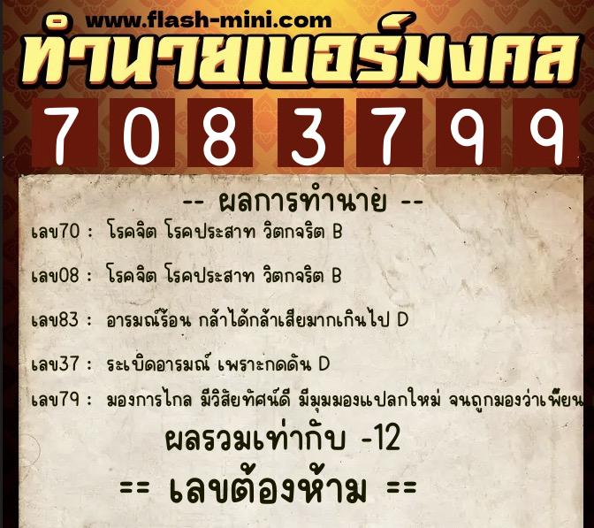 ทำนายเบอร์มงคล 0XX-7083799 ทำนายเบอร์มงคล หมายเลข 093-708379 ทำนายเบอร์มงคล 0XX-7083799 ทำนายเบอร์มงคล หมายเลข 093-708379