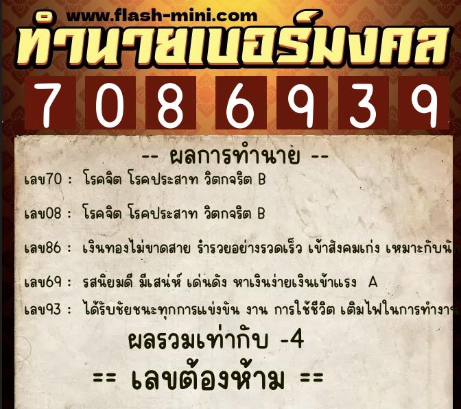 ทำนายเบอร์มงคล 0XX-7086939 ทำนายเบอร์มงคล หมายเลข 096-708693 ทำนายเบอร์มงคล 0XX-7086939 ทำนายเบอร์มงคล หมายเลข 096-708693