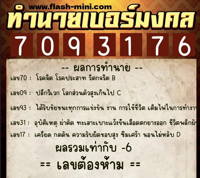 ทำนายเบอร์มงคล 0XX-7093176 ทำนายเบอร์มงคล หมายเลข 092-709317 ทำนายเบอร์มงคล 0XX-7093176 ทำนายเบอร์มงคล หมายเลข 092-709317