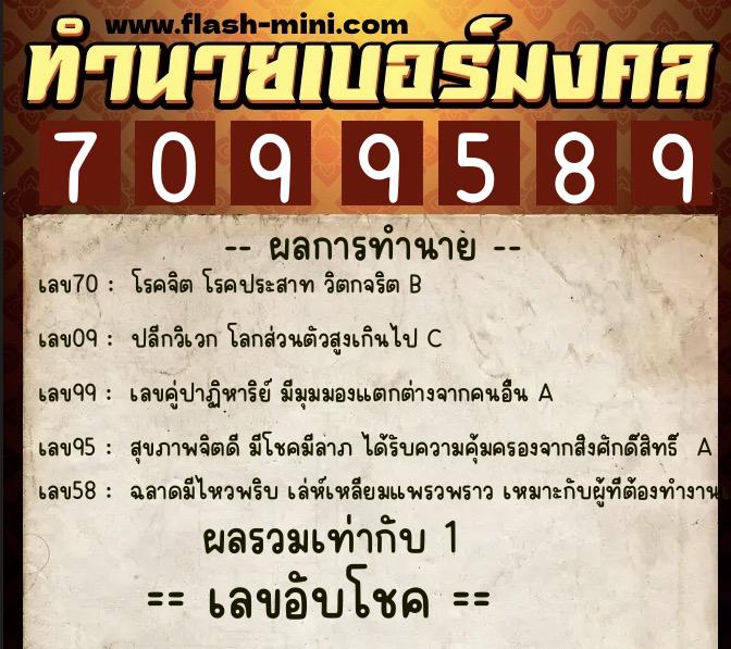 ทำนายเบอร์มงคล 0XX-7099589 ทำนายเบอร์มงคล หมายเลข 096-709958 ทำนายเบอร์มงคล 0XX-7099589 ทำนายเบอร์มงคล หมายเลข 096-709958
