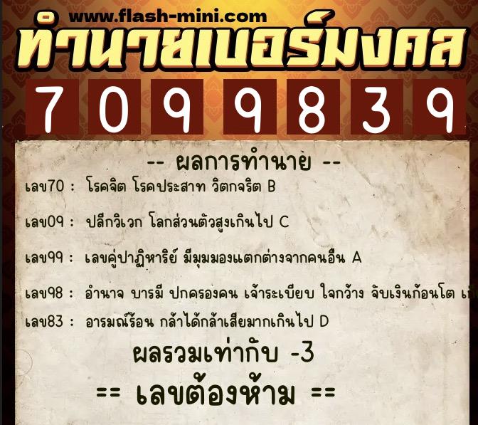 ทำนายเบอร์มงคล 0XX-7099839 ทำนายเบอร์มงคล หมายเลข 094-709983 ทำนายเบอร์มงคล 0XX-7099839 ทำนายเบอร์มงคล หมายเลข 094-709983