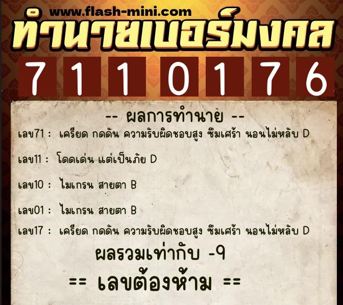 ทำนายเบอร์มงคล 0XX-7110176 ทำนายเบอร์มงคล หมายเลข 097-711017 ทำนายเบอร์มงคล 0XX-7110176 ทำนายเบอร์มงคล หมายเลข 097-711017