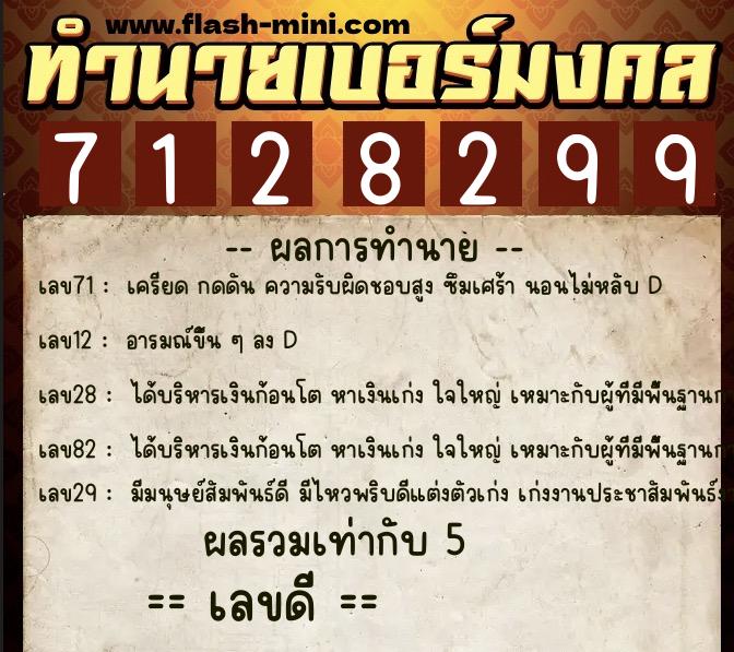 ทำนายเบอร์มงคล 0XX-7128299 ทำนายเบอร์มงคล หมายเลข 092-712829 ทำนายเบอร์มงคล 0XX-7128299 ทำนายเบอร์มงคล หมายเลข 092-712829