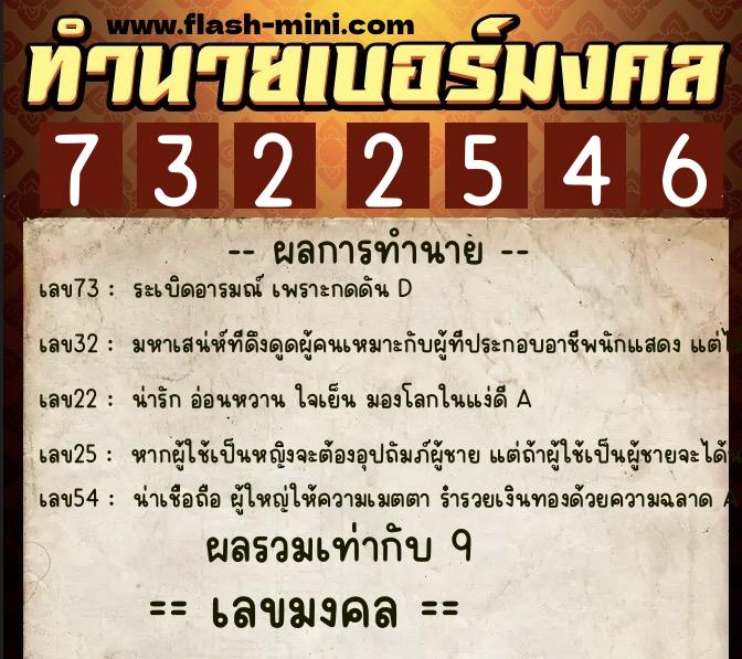 ทำนายเบอร์มงคล 0XX-7322546 ทำนายเบอร์มงคล หมายเลข 092-732254 ทำนายเบอร์มงคล 0XX-7322546 ทำนายเบอร์มงคล หมายเลข 092-732254