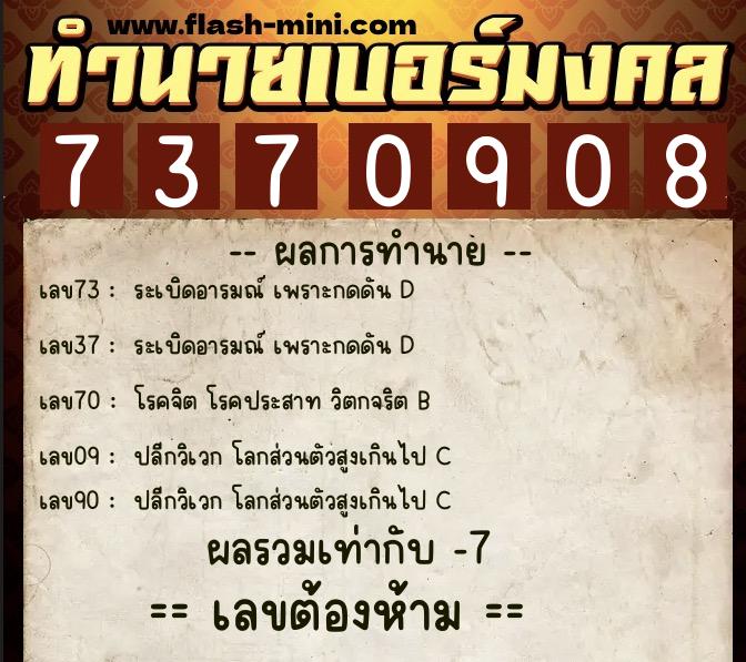 ทำนายเบอร์มงคล 0XX-7370908 ทำนายเบอร์มงคล หมายเลข 083-737090 ทำนายเบอร์มงคล 0XX-7370908 ทำนายเบอร์มงคล หมายเลข 083-737090