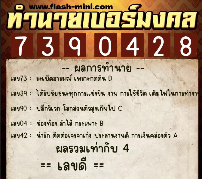 ทำนายเบอร์มงคล 0XX-7390428 ทำนายเบอร์มงคล หมายเลข 090-739042 ทำนายเบอร์มงคล 0XX-7390428 ทำนายเบอร์มงคล หมายเลข 090-739042