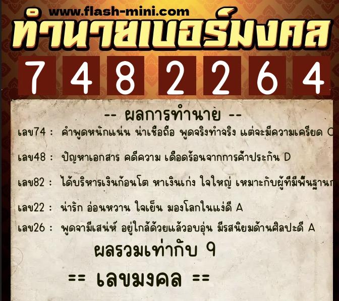 ทำนายเบอร์มงคล 0XX-7482264 ทำนายเบอร์มงคล หมายเลข 083-748226 ทำนายเบอร์มงคล 0XX-7482264 ทำนายเบอร์มงคล หมายเลข 083-748226