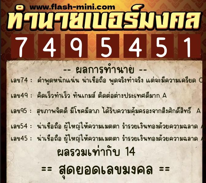 ทำนายเบอร์มงคล 0XX-7495451 ทำนายเบอร์มงคล หมายเลข 086-749545 ทำนายเบอร์มงคล 0XX-7495451 ทำนายเบอร์มงคล หมายเลข 086-749545