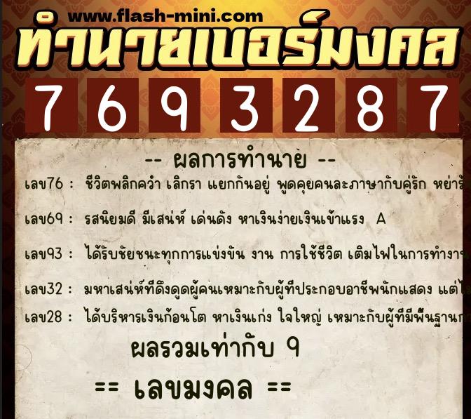 ทำนายเบอร์มงคล 0XX-7693287 ทำนายเบอร์มงคล หมายเลข 098-769328 ทำนายเบอร์มงคล 0XX-7693287 ทำนายเบอร์มงคล หมายเลข 098-769328