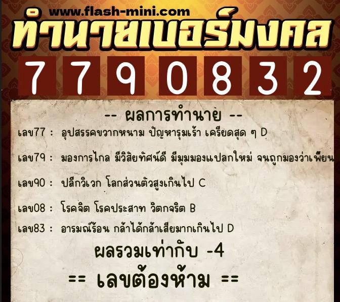 ทำนายเบอร์มงคล 0XX-7790832 ทำนายเบอร์มงคล หมายเลข 088-779083 ทำนายเบอร์มงคล 0XX-7790832 ทำนายเบอร์มงคล หมายเลข 088-779083
