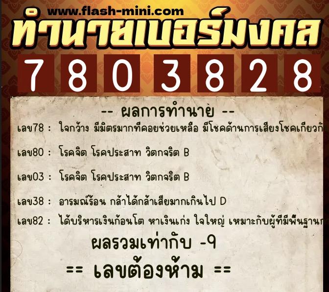 ทำนายเบอร์มงคล 0XX-7803828 ทำนายเบอร์มงคล หมายเลข 096-780382 ทำนายเบอร์มงคล 0XX-7803828 ทำนายเบอร์มงคล หมายเลข 096-780382