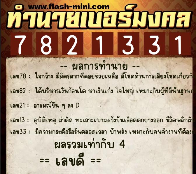 ทำนายเบอร์มงคล 0XX-7821331 ทำนายเบอร์มงคล หมายเลข 096-782133 ทำนายเบอร์มงคล 0XX-7821331 ทำนายเบอร์มงคล หมายเลข 096-782133
