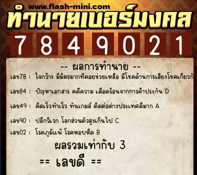 ทำนายเบอร์มงคล 0XX-7849021 ทำนายเบอร์มงคล หมายเลข 084-784902 ทำนายเบอร์มงคล 0XX-7849021 ทำนายเบอร์มงคล หมายเลข 084-784902
