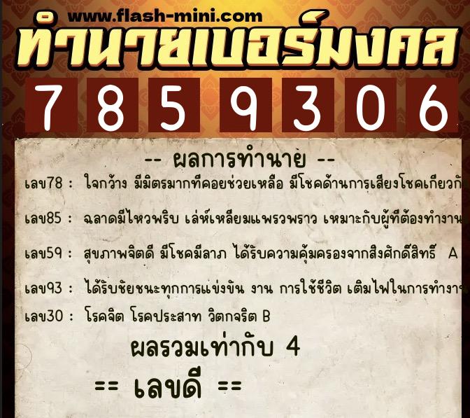 ทำนายเบอร์มงคล 0XX-7859306 ทำนายเบอร์มงคล หมายเลข 096-785930 ทำนายเบอร์มงคล 0XX-7859306 ทำนายเบอร์มงคล หมายเลข 096-785930