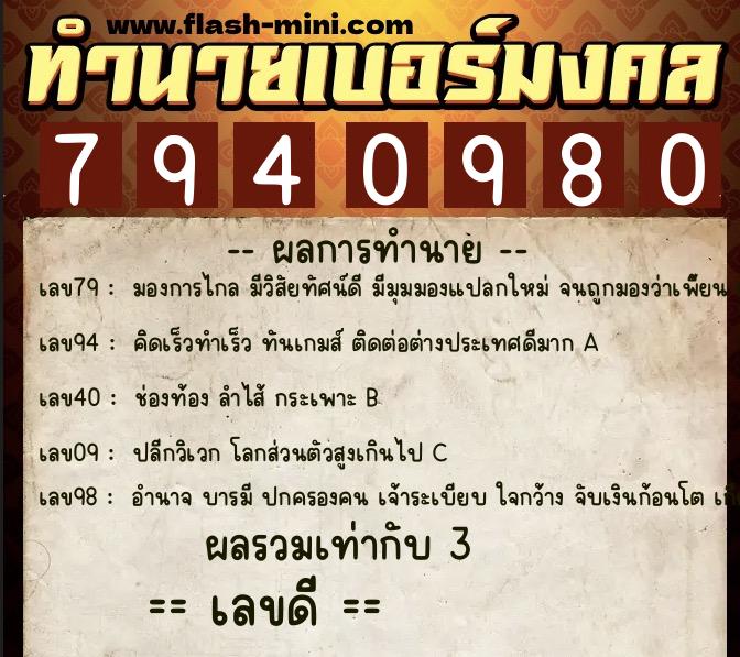 ทำนายเบอร์มงคล 0XX-7940980 ทำนายเบอร์มงคล หมายเลข 067-794098 ทำนายเบอร์มงคล 0XX-7940980 ทำนายเบอร์มงคล หมายเลข 067-794098