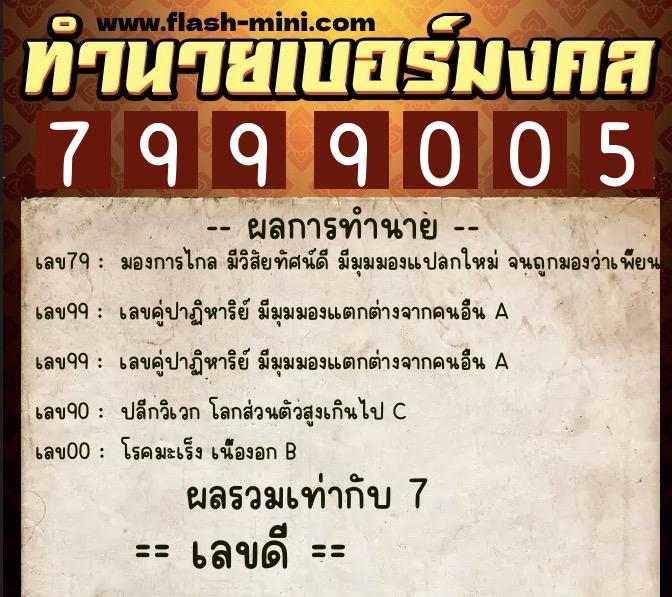 ทำนายเบอร์มงคล 0XX-7999005 ทำนายเบอร์มงคล หมายเลข 067-799900 ทำนายเบอร์มงคล 0XX-7999005 ทำนายเบอร์มงคล หมายเลข 067-799900