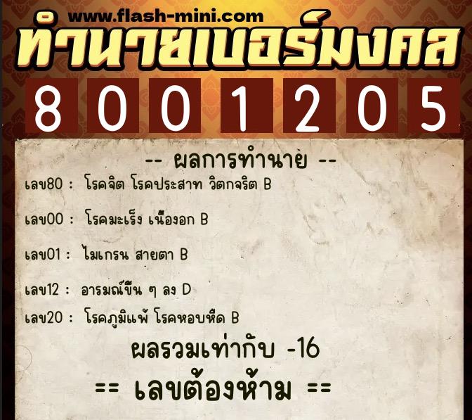 ทำนายเบอร์มงคล 0XX-8001205 ทำนายเบอร์มงคล หมายเลข 095-800120 ทำนายเบอร์มงคล 0XX-8001205 ทำนายเบอร์มงคล หมายเลข 095-800120