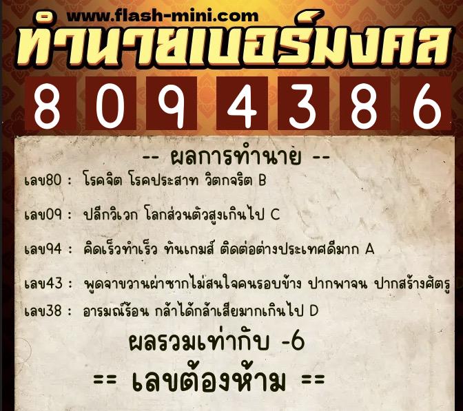 ทำนายเบอร์มงคล 0XX-8094386 ทำนายเบอร์มงคล หมายเลข 084-809438 ทำนายเบอร์มงคล 0XX-8094386 ทำนายเบอร์มงคล หมายเลข 084-809438